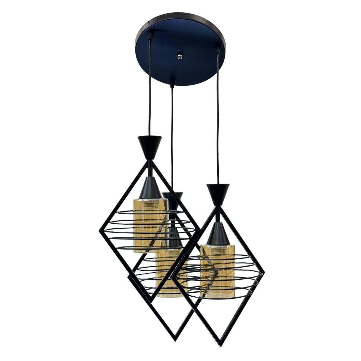 Люстра подвесная Numina ZM-5794/3 BK Черный