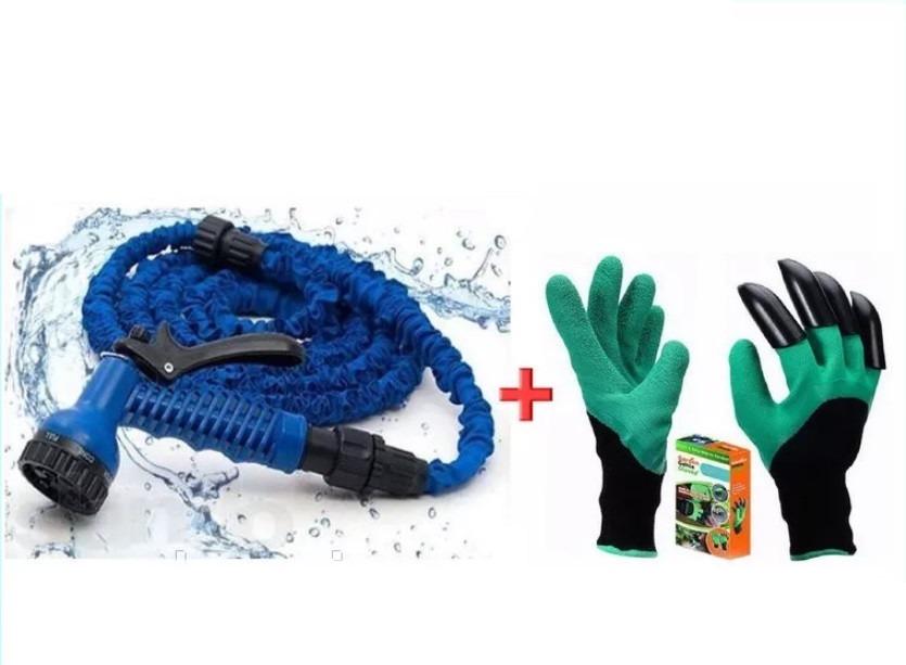 Шланг для садового полива Magic Hose с распылителем и перчатки садовые Garden Gloves 60 м - фото 2