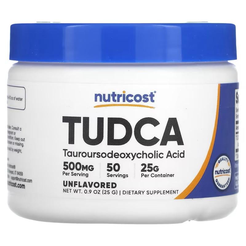 Кислота Nutricost Tudca тауроурсодезоксихолевая 500 mg 25 g