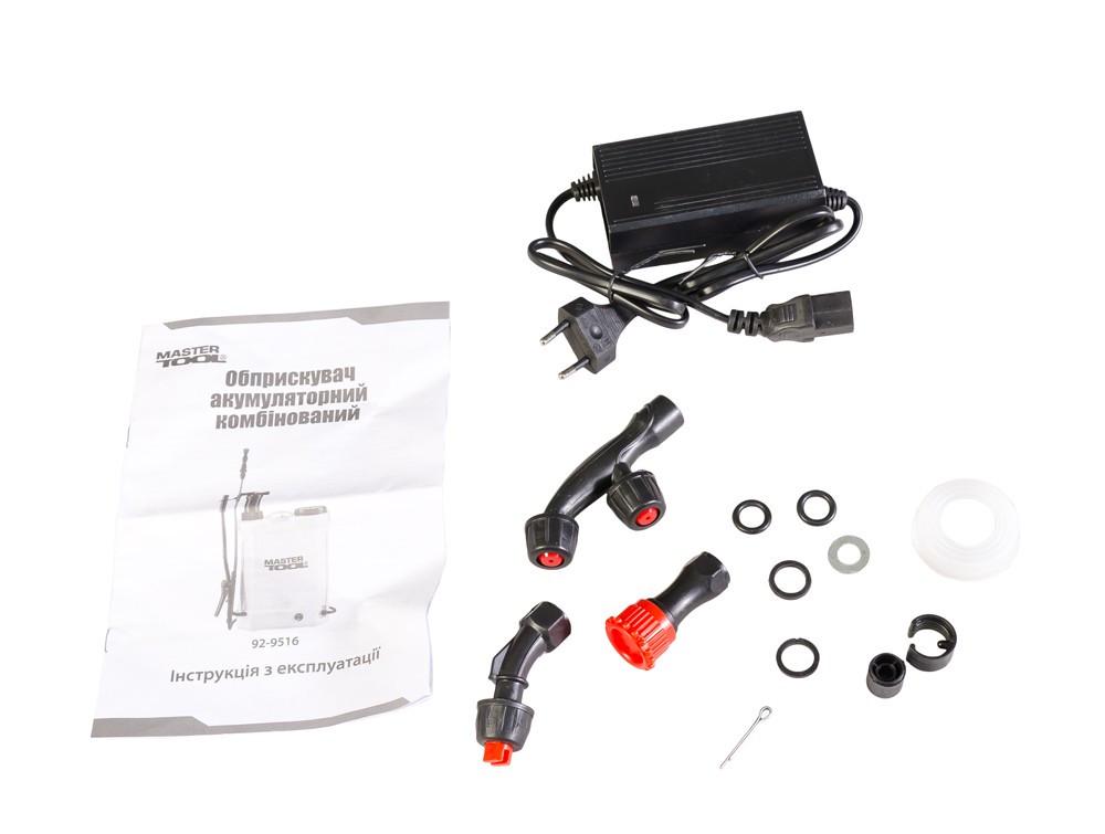 Обприскувач акумуляторний MasterTool Classic комбінований 16 л 12V 8 Ah (25309304) - фото 10 Обприскувач акумуляторний MasterTool Classic комбінований 16 л 12V 8 Ah (25309304) - фото 10