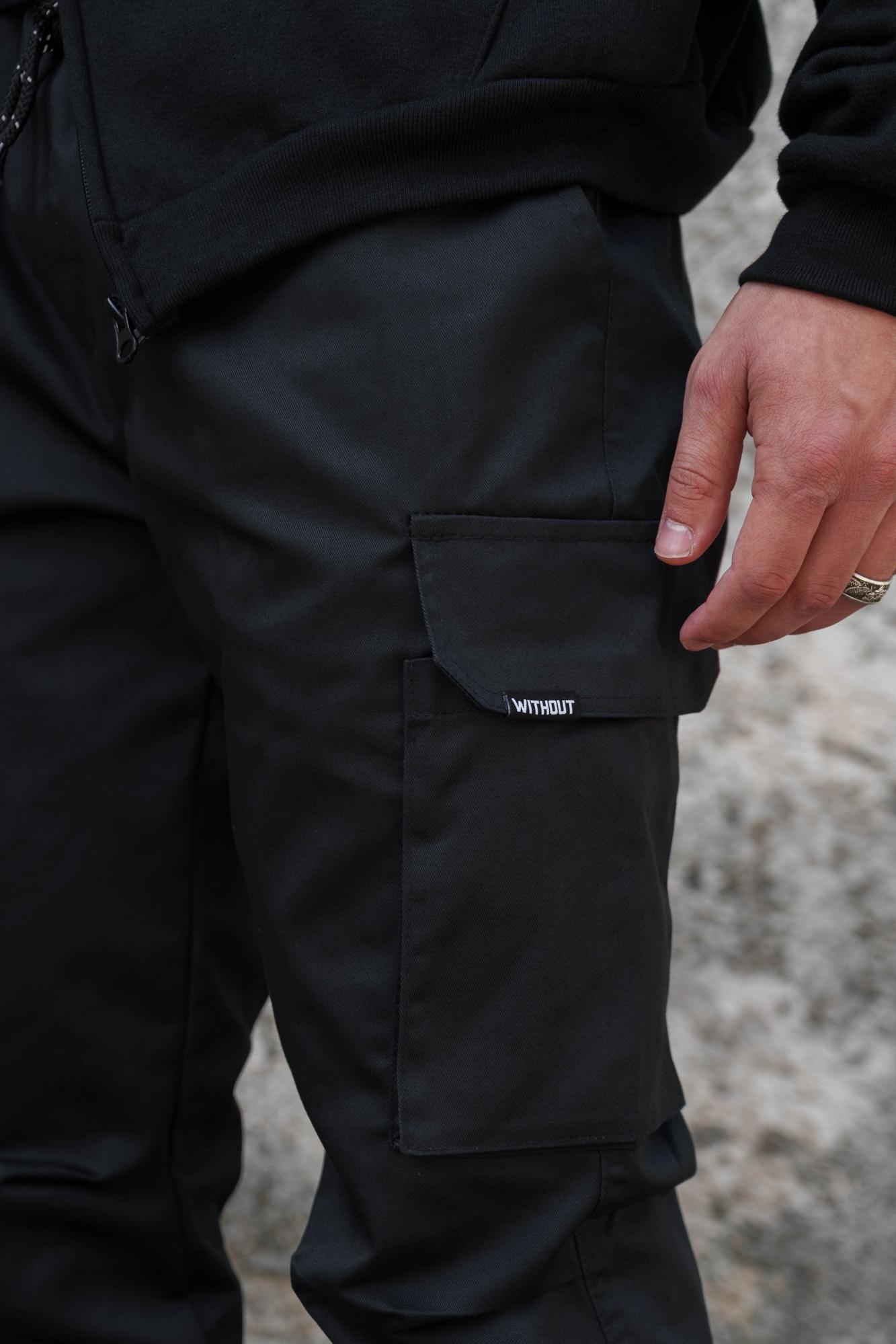 Брюки карго Without Fenix S Black (S8055473) - фото 4 Брюки карго Without Fenix S Black (S8055473) - фото 4