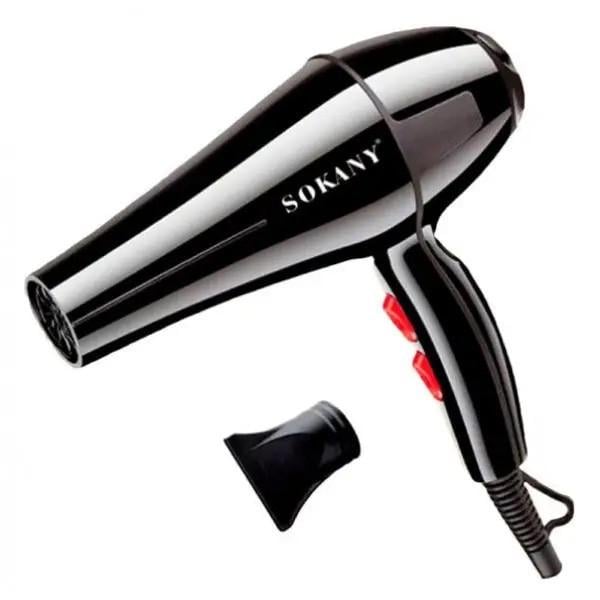 Фен для укладки волос Sokany SK-2200 с насадкой 2200 Вт черный