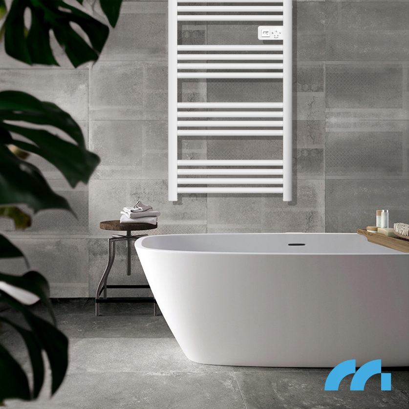 Сушарка для рушників електрична з термостатом Maltec 500 Вт Білий - фото 4 Сушарка для рушників електрична з термостатом Maltec 500 Вт Білий - фото 4