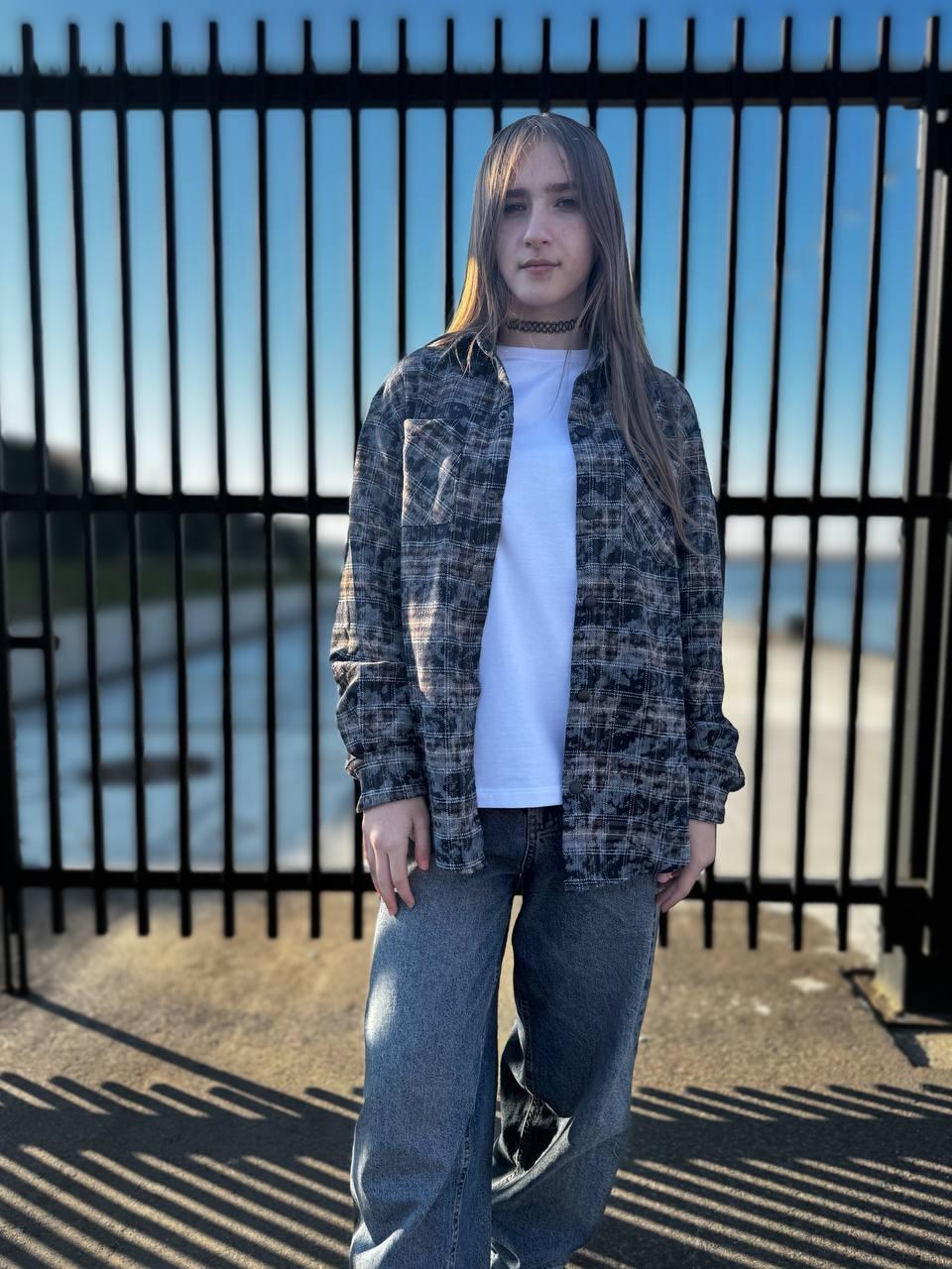 Рубашка подростковая для девочки IRmAS 1250 152 см Мраморный