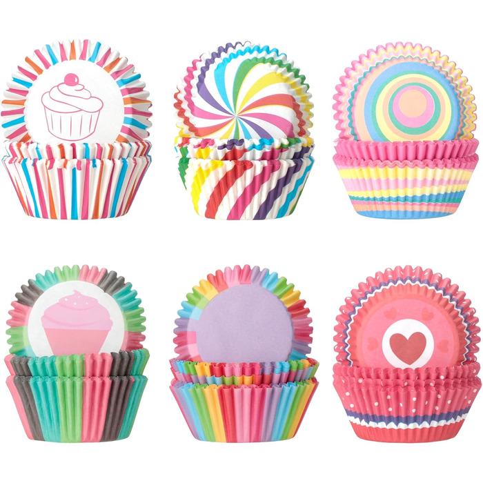 Набор бумажных формочек для мафинов 300 шт. Разноцветный AiQInu (33972150)