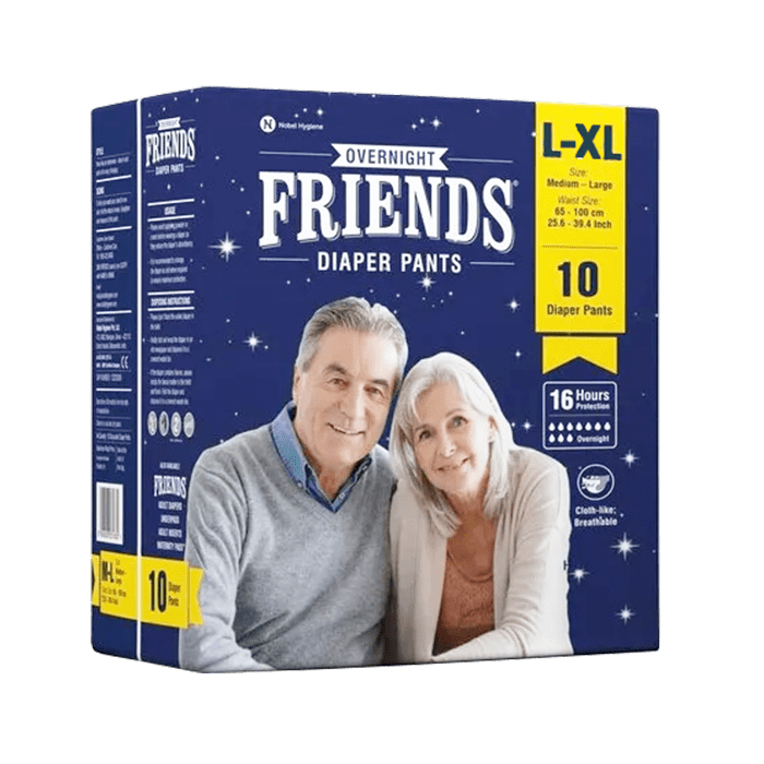 Подгузники-трусы Friends Overnight ночные L-XL 10 шт. (8906008231847)
