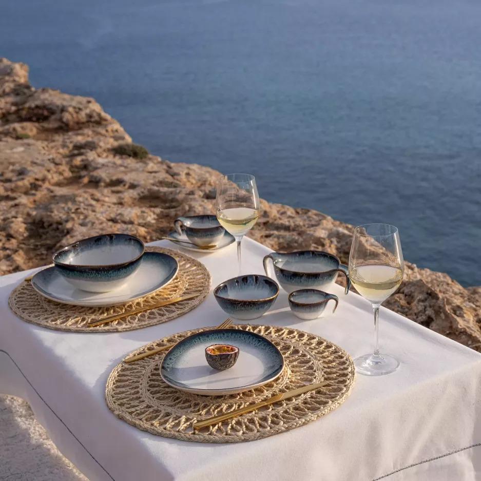 Чашка с блюдцем DUKA TIME DIM 350 мл Синий (2220793) - фото 5 Чашка с блюдцем DUKA TIME DIM 350 мл Синий (2220793) - фото 5