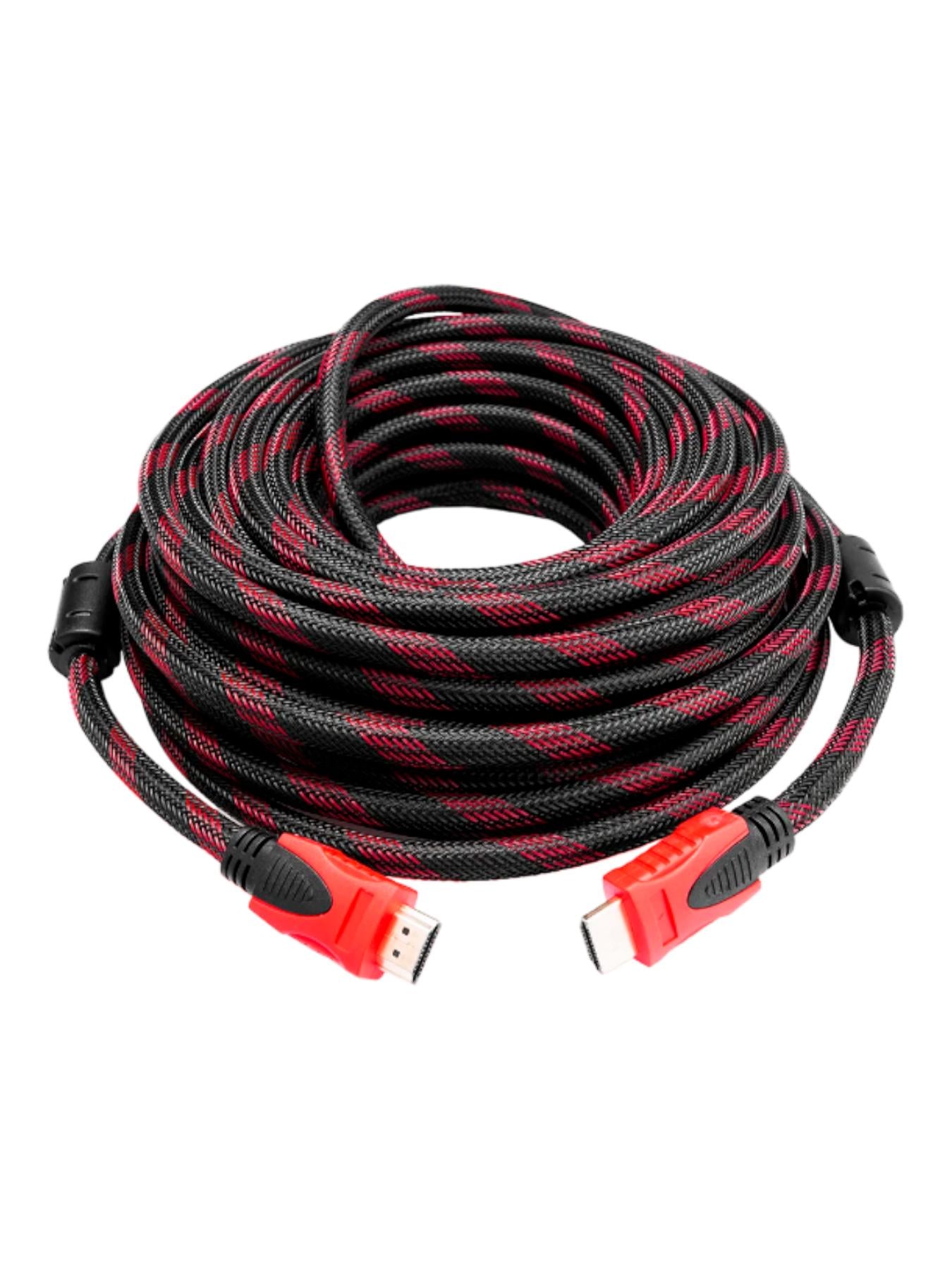 Кабель HDMI - HDMI 1080p позолоченный усиленный в обмотке 15 м (11636430)