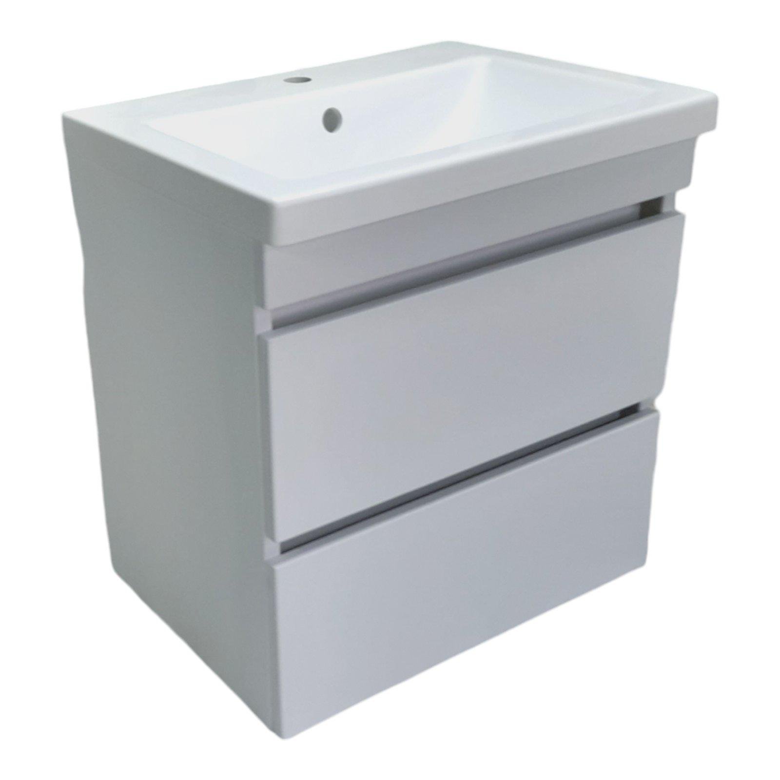 Тумба подвесная для ванной комнаты пластиковая Mikola-M Atlant 60 см White (2351) - фото 2 Тумба подвесная для ванной комнаты пластиковая Mikola-M Atlant 60 см White (2351) - фото 2