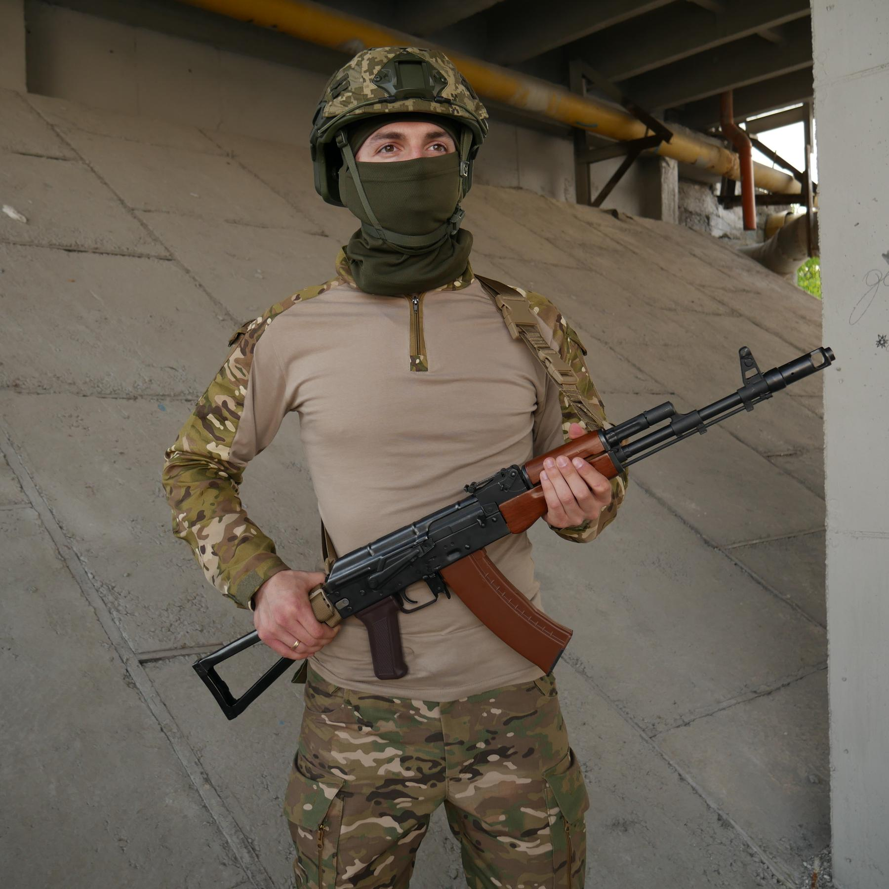 Ремень трехточечный Kiborg для АК РПК полиамид Койот - фото 8