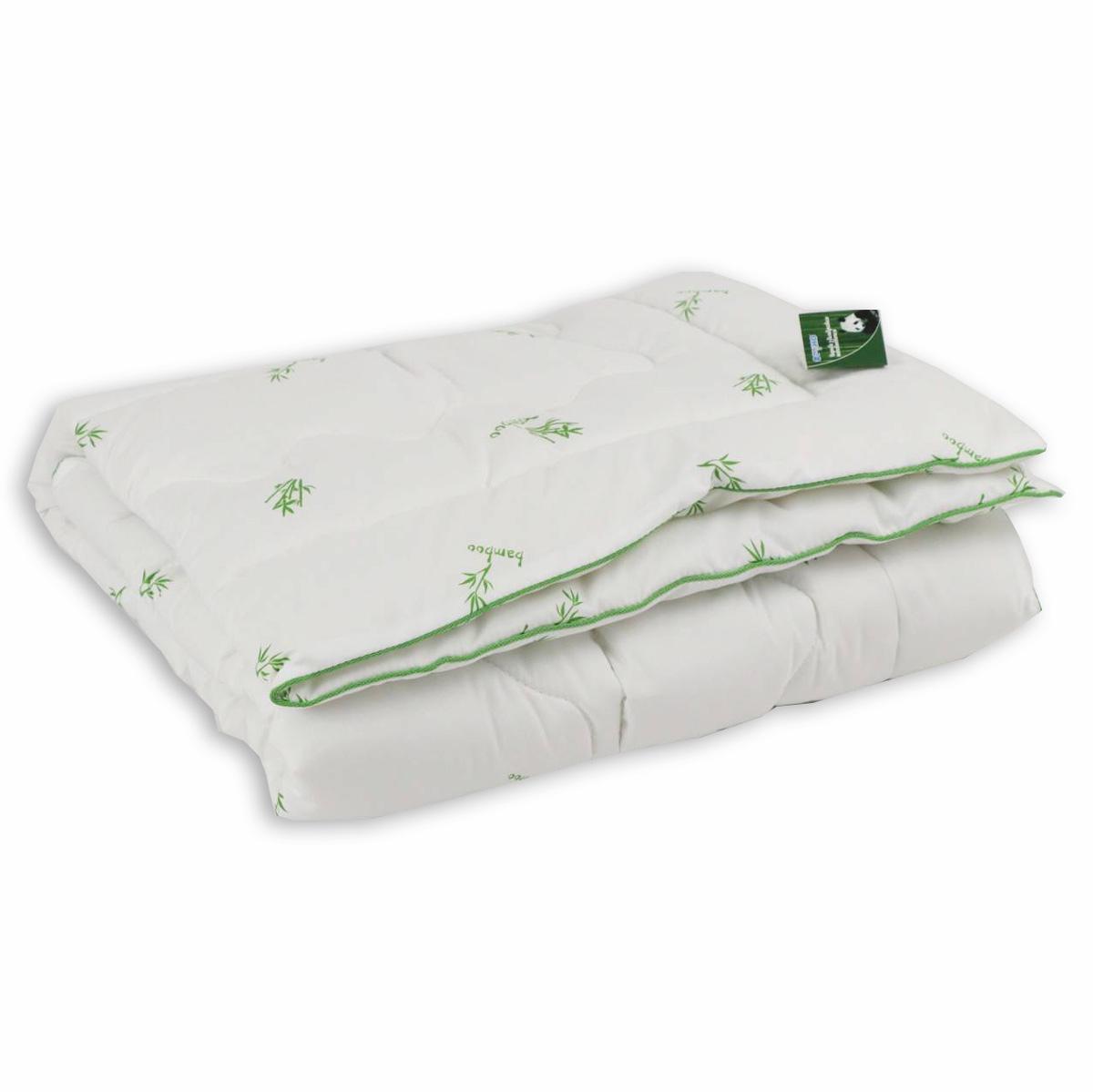 Одеяло закрытое однотонное/бамбуковое волокно микрофибра двуспальное Евро 200х220 (5504022E)