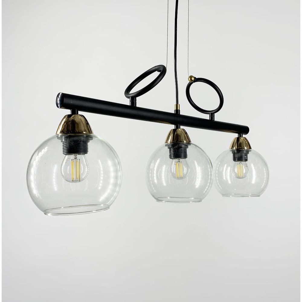 Світильник видовжений на 3 прозорих плафони (YQ 307/3) - фото 3