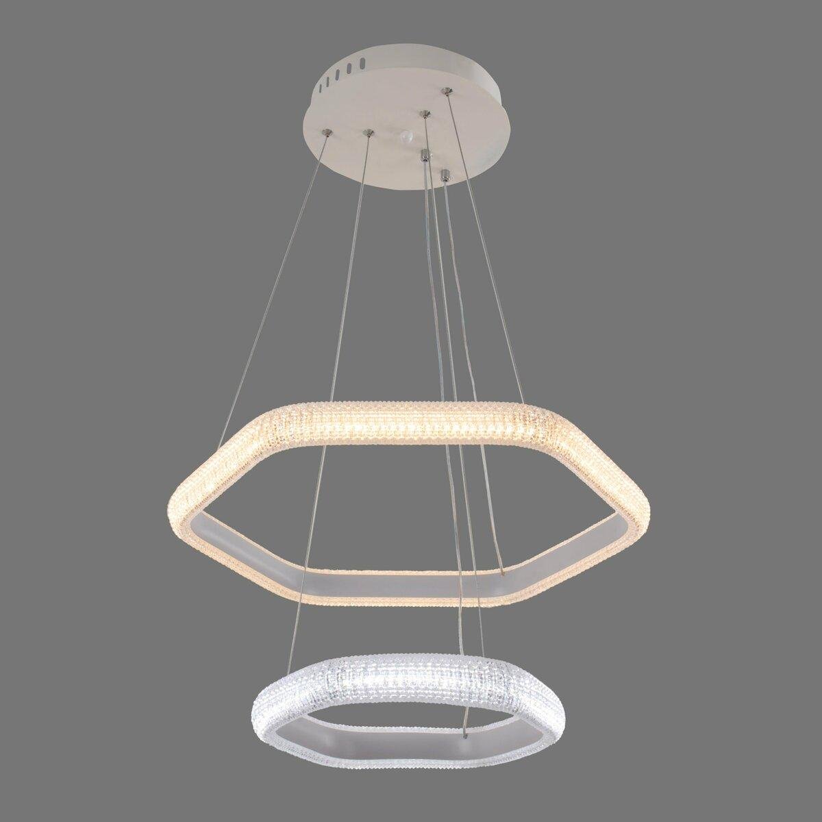 Люстра світлодіодна Sirius на два плафони 88W 3000-6500К Білий (B YT430/2 88W)