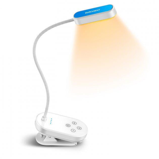 Настольная лампа аккумуляторная Glocusent Mini Clip-On Book Light 1600/3000/5000K White (11011690)