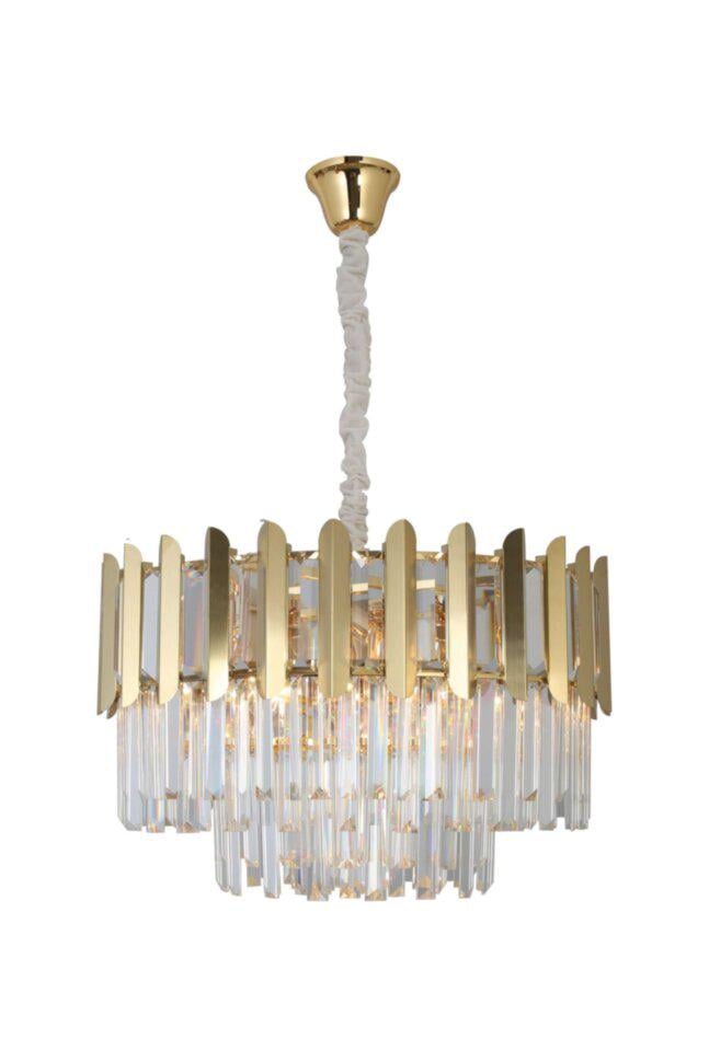 Люстра хрустальная WunderLicht K5486 60x120 см Золотистый (K5486-48)