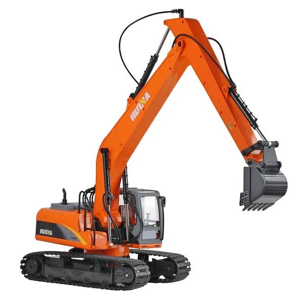 Гусеничний екскаватор на радіокеруванні Huina Toys 1551 1:14 з довгою стрілою Yellow (d242)