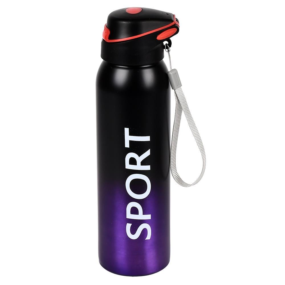 Термос-поїлка спортивний Sport з нержавіючої сталі 500 мл Black/Purple (32617494)