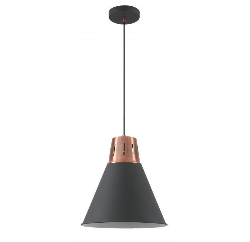 Світильник стельовий одинарний GTV GIANNI L E27 IP20 Ø 32 см Чорний/Золотий (27550700)