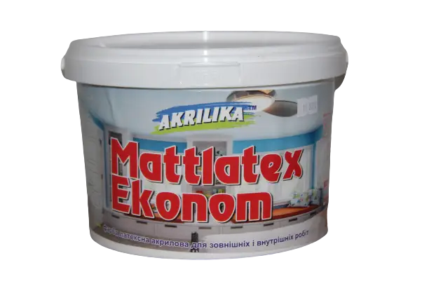 Краска латексная интерьерная Mattlatex Akrilika 4,2 кг Белый - фото 1