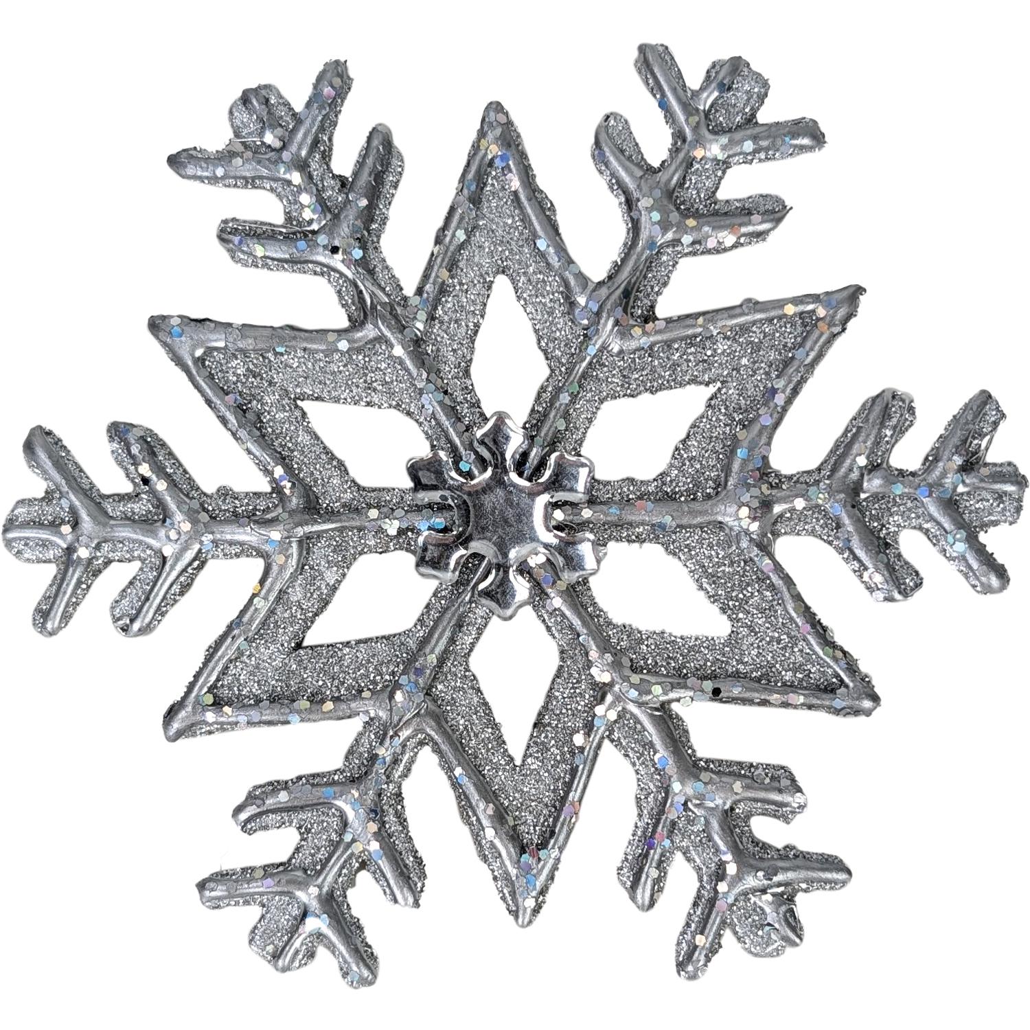 Брошка Seta Decor Сніжинка (22-392SL XL)