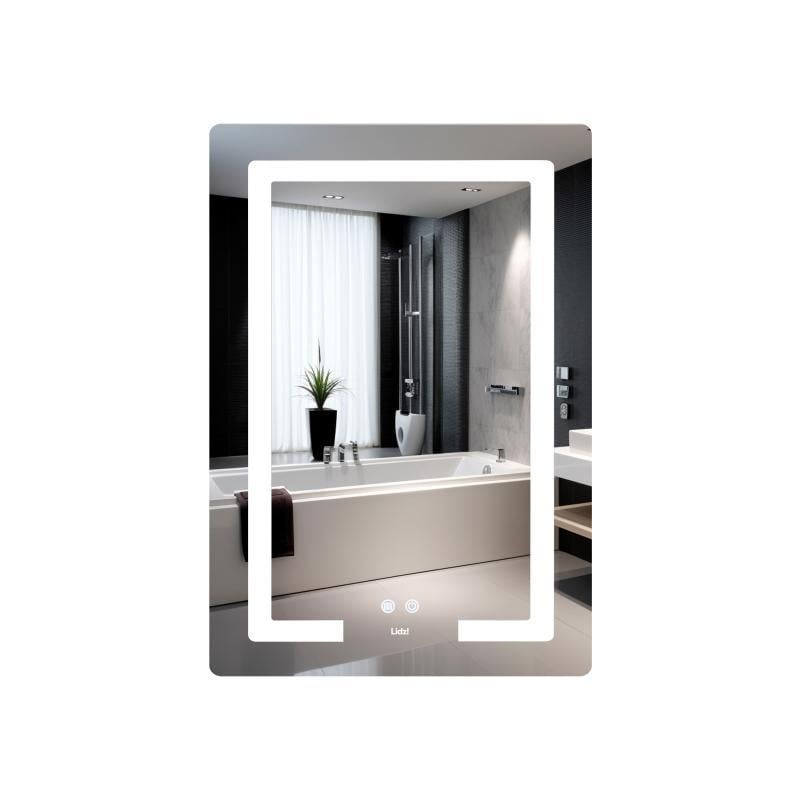 Зеркало Lidz Kubis KU2 600х800 с LED-подсветкой Touch/с антизапотеванием/с димером/регулировкой яркости LD78LF937608048449 (SD00054573)