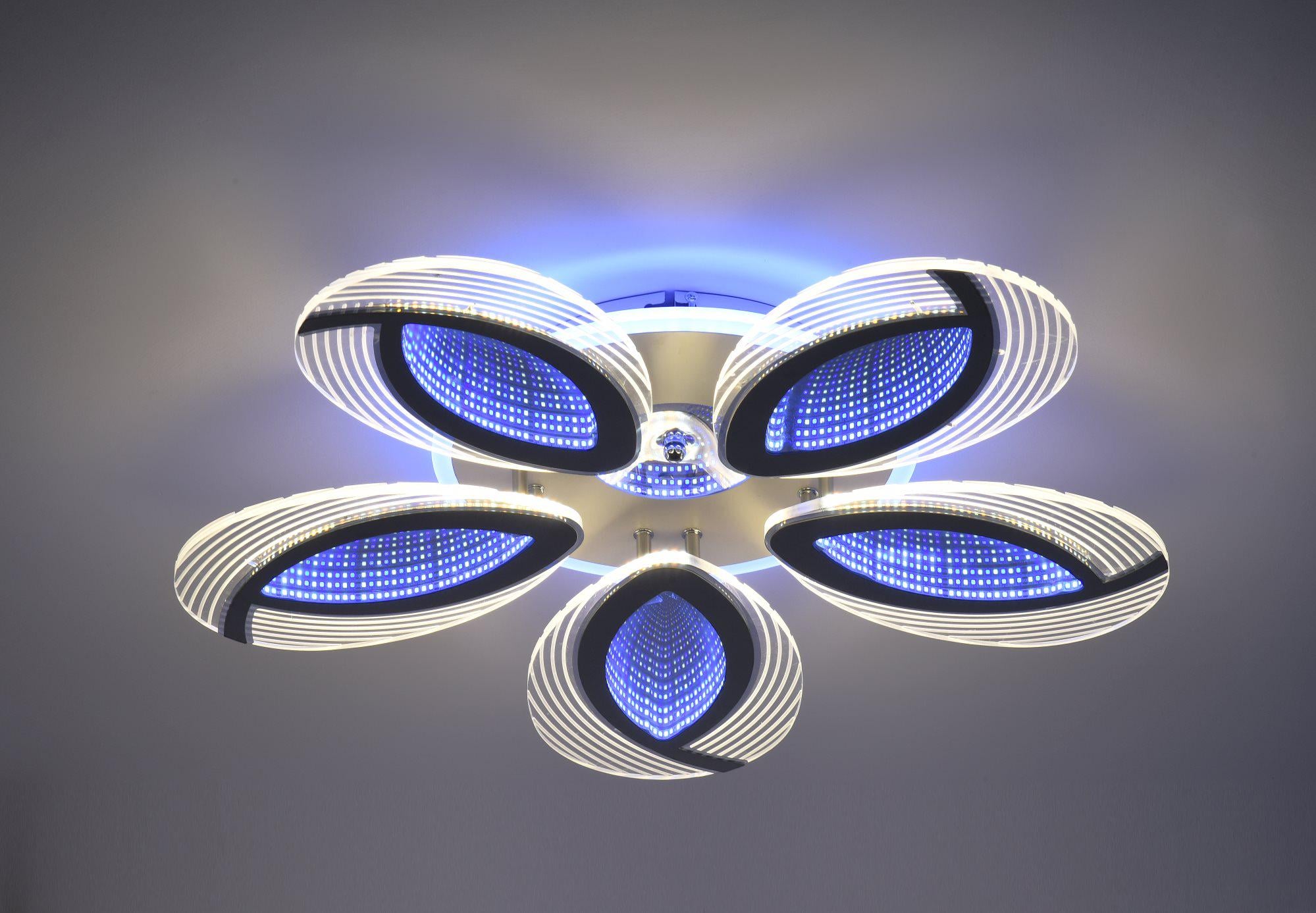 Люстра потолочная VALESO 55523/5 LED Белый/Хром