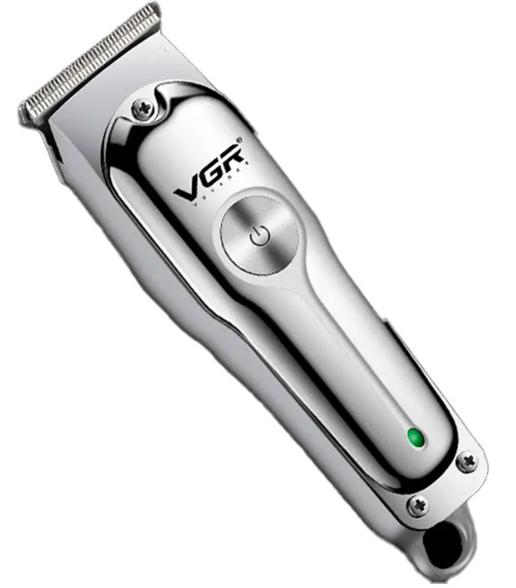 Машинка для стрижки VGR V-071 аккумуляторная 5 Вт 600 мАч с насадками Серебристый (2390000058)