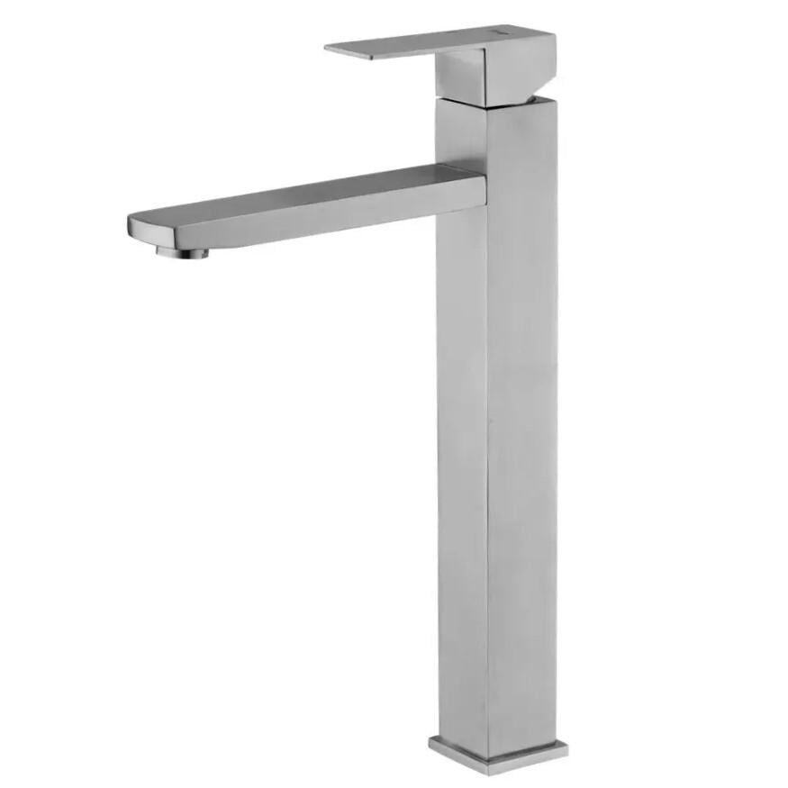 Змішувач для умивальника Frap F10802-2 високий одноважільний Сатин (171179) Змішувач для умивальника Frap F10802-2 високий одноважільний Сатин (171179)