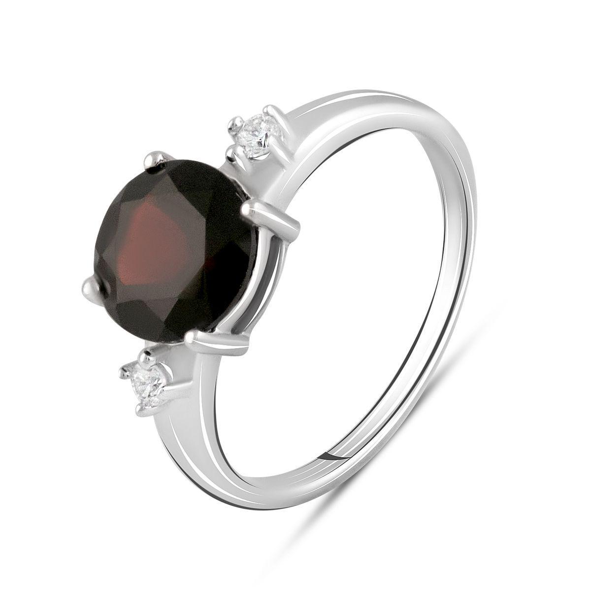 Кольцо серебряное Tiva с натуральным гранатом 2,566 ct 2,78 г р. 18 (2104124)