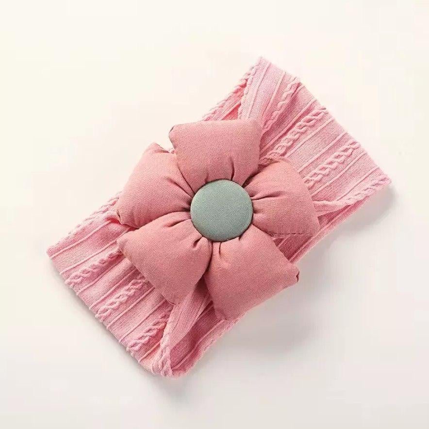 Афробант-пов'язка на голову №4 Квіточка Рожевий (131239)