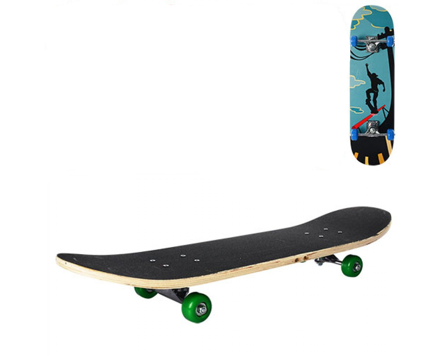 Скейтборд Profi MS 0322-2 Бирюзовый