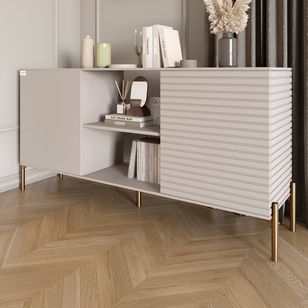 Комод Lion Грей 154x38x76,5 см Кашемир/Кашемир (LION-042902)