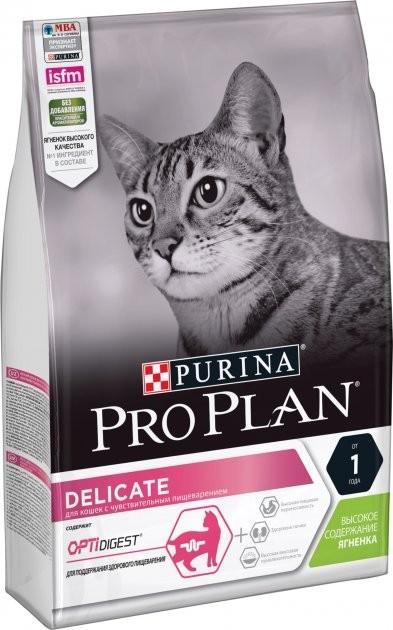 Сухой корм Purina Pro Plan Delicate с индейкой корм для кошек 10 кг