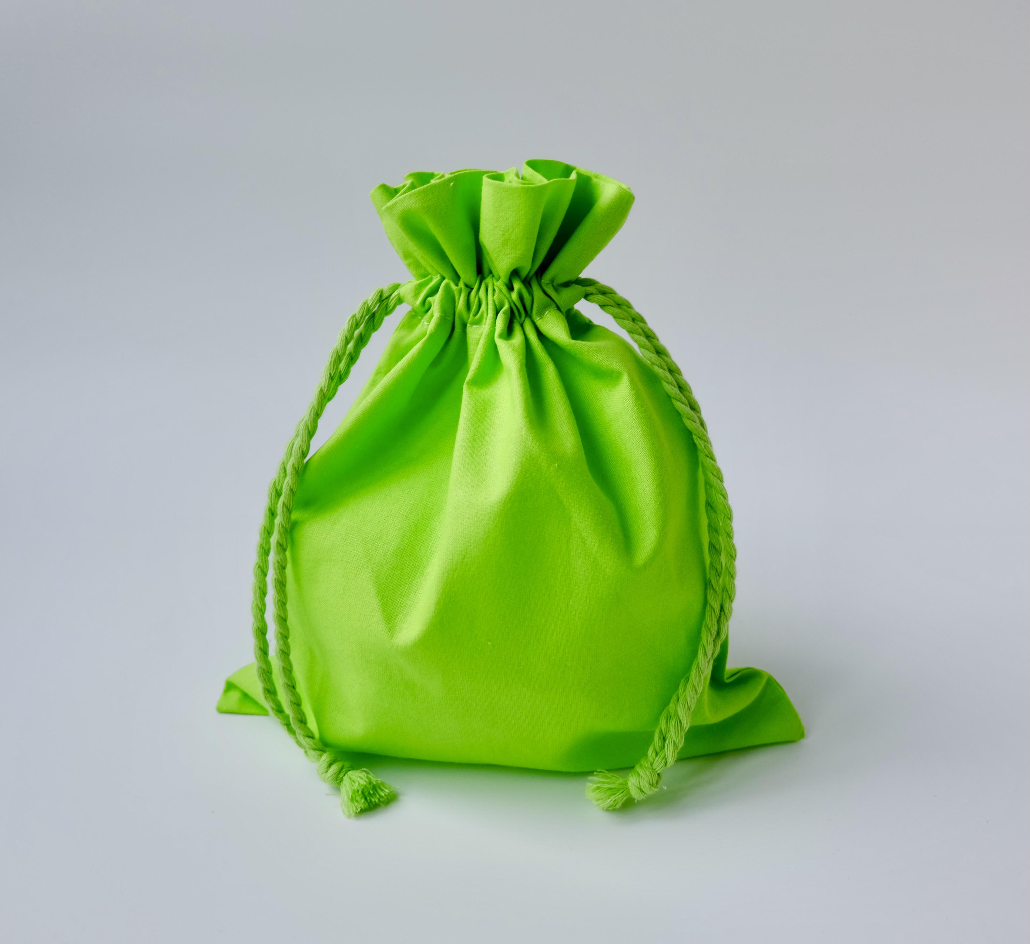 Мішок текстильний для подарунків 25х20 см Салатовий (29186730) - фото 1 Мішок текстильний для подарунків 25х20 см Салатовий (29186730) - фото 1