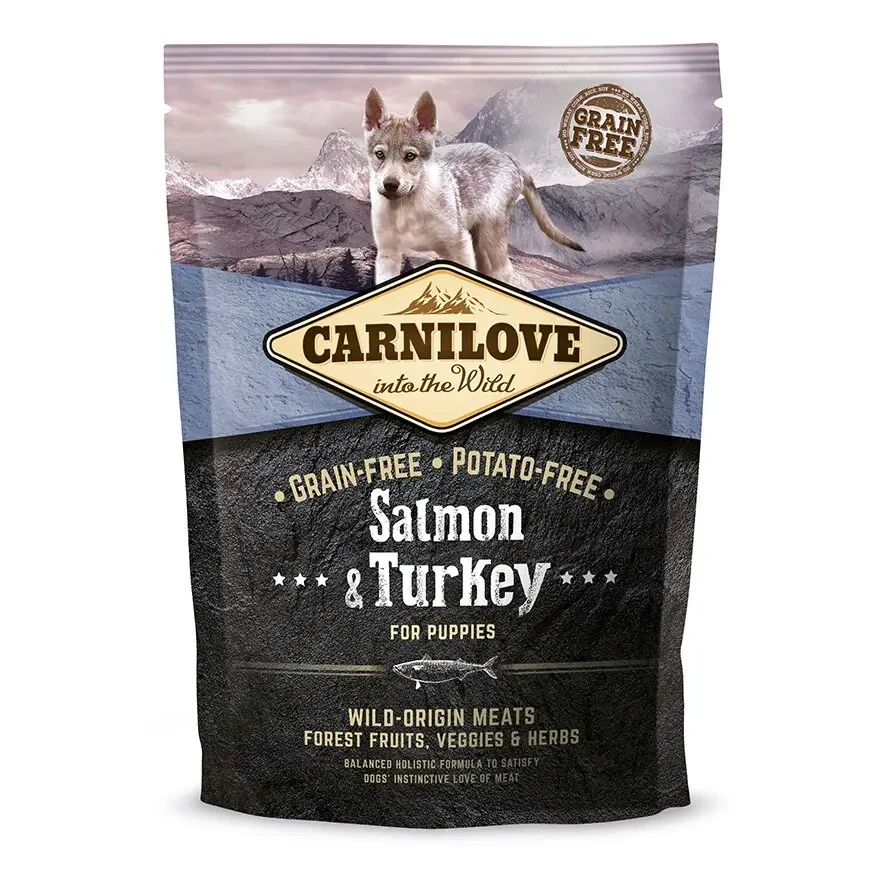 Сухой корм для щенков всех пород Carnilove Salmon & Turkey Puppy 1,5 кг