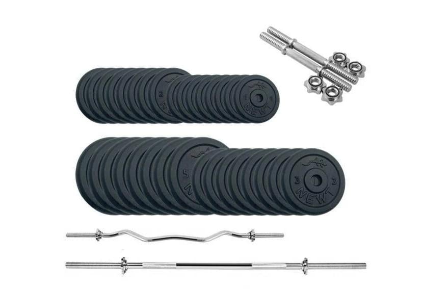 Штанга і гантелі металеві Newt Gym Set-HW Home 99 кг - фото 1