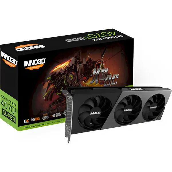 Відеокарта Inno3D GeForce RTX 4070 Ti SUPER X3 OC 16 Гб GDDR6X 256-bit 2640 МГц ATX (N407TS3-166XX-186158N) - фото 2 Відеокарта Inno3D GeForce RTX 4070 Ti SUPER X3 OC 16 Гб GDDR6X 256-bit 2640 МГц ATX (N407TS3-166XX-186158N) - фото 2