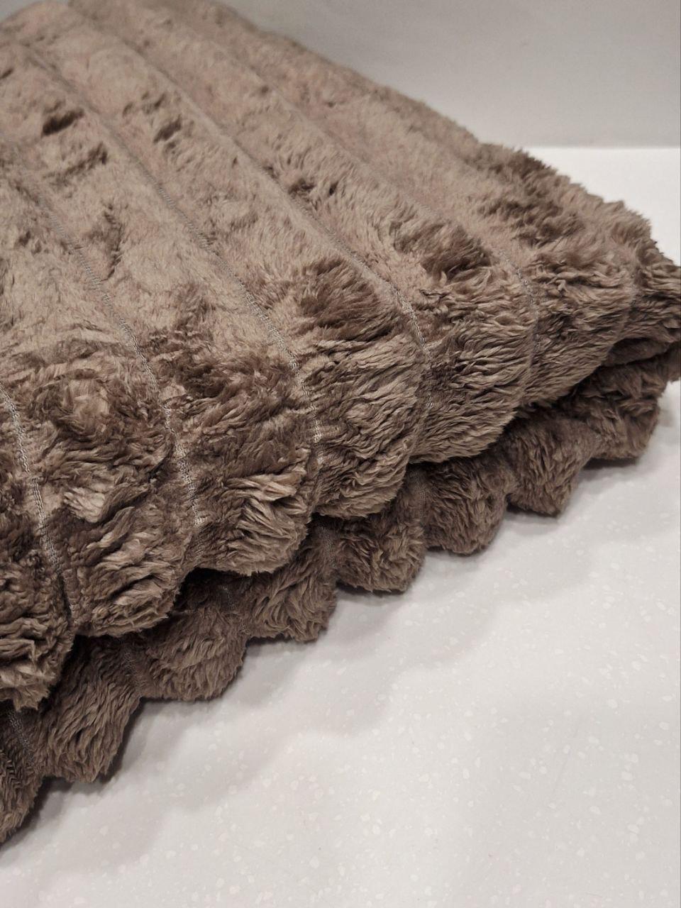 Плед флисовый Шарпей 150x200 см Коричневый (1708) - фото 2