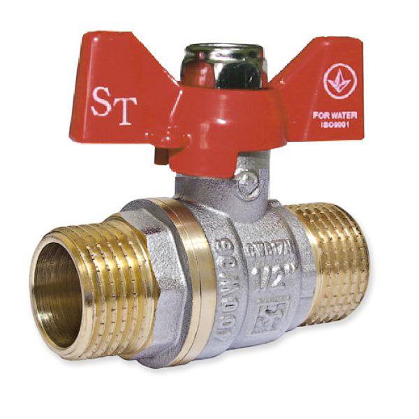 Кран шаровой для воды SANTAN 607 1" наружный-наружный (29920191)