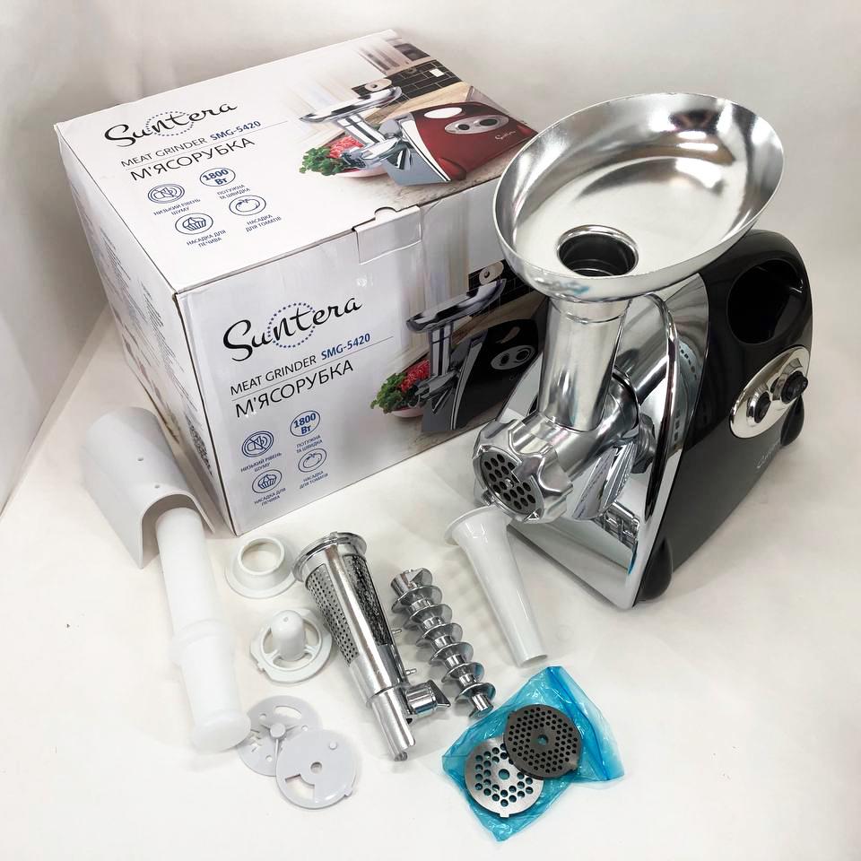 Мясорубка Suntera 1800 Вт Черный (291227) - фото 5
