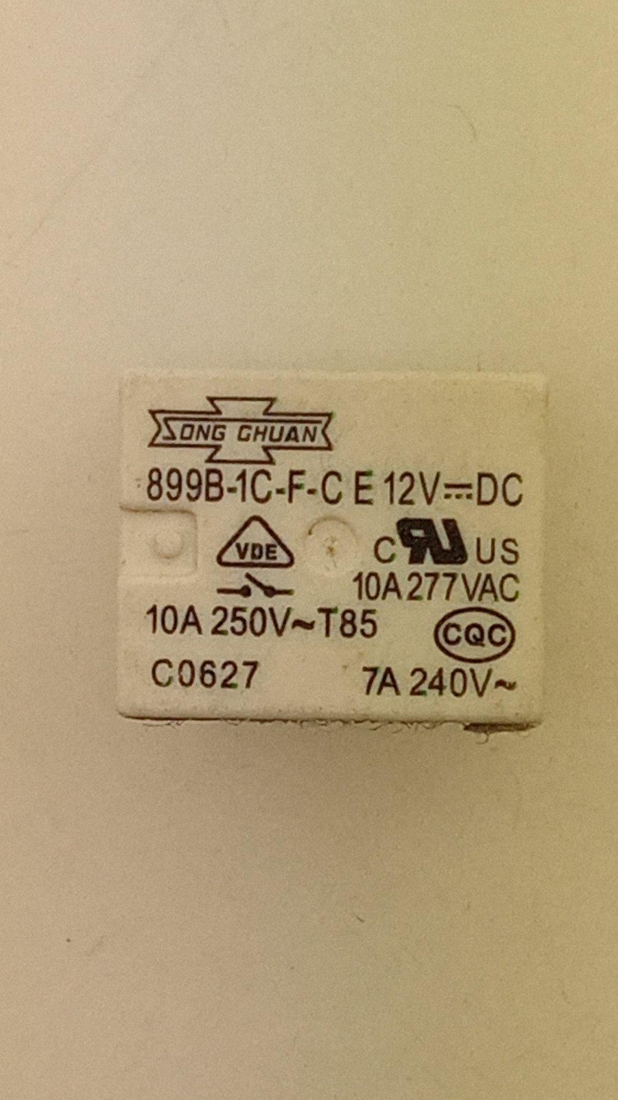 ᐉ Реле 899B-1C-F-CEDC12V-10A-250V Song Chuan (11643) • Купить в Киеве ...
