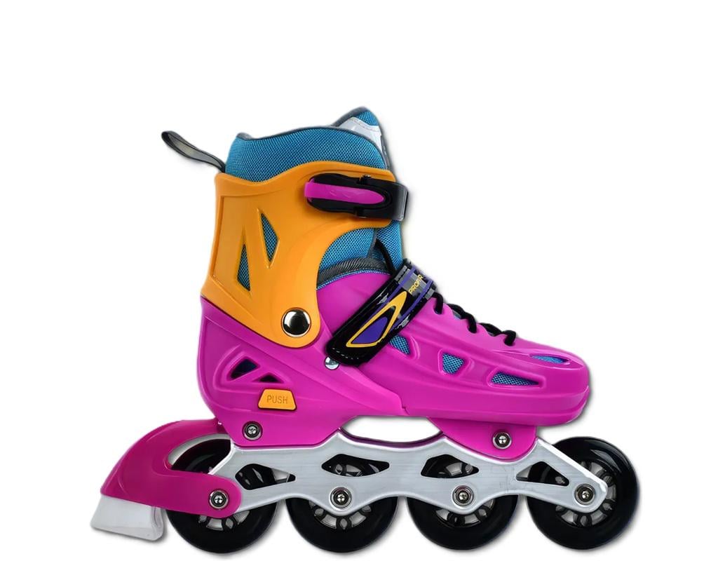 Ролики раздвижные детские A4151-M-V р. 35-38 Фиолетовый с оранжевым (27231384) Ролики раздвижные детские A4151-M-V р. 35-38 Фиолетовый с оранжевым (27231384)