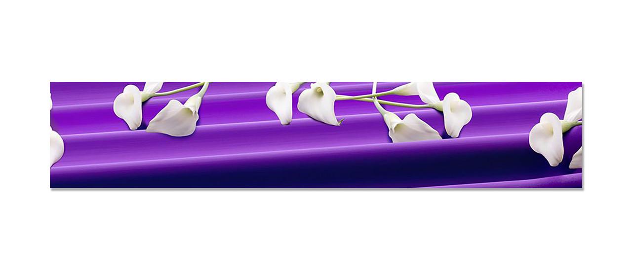 Наліпка вінілова на кухню Zatarga Білі Кали 600х3000 мм (1289776718)