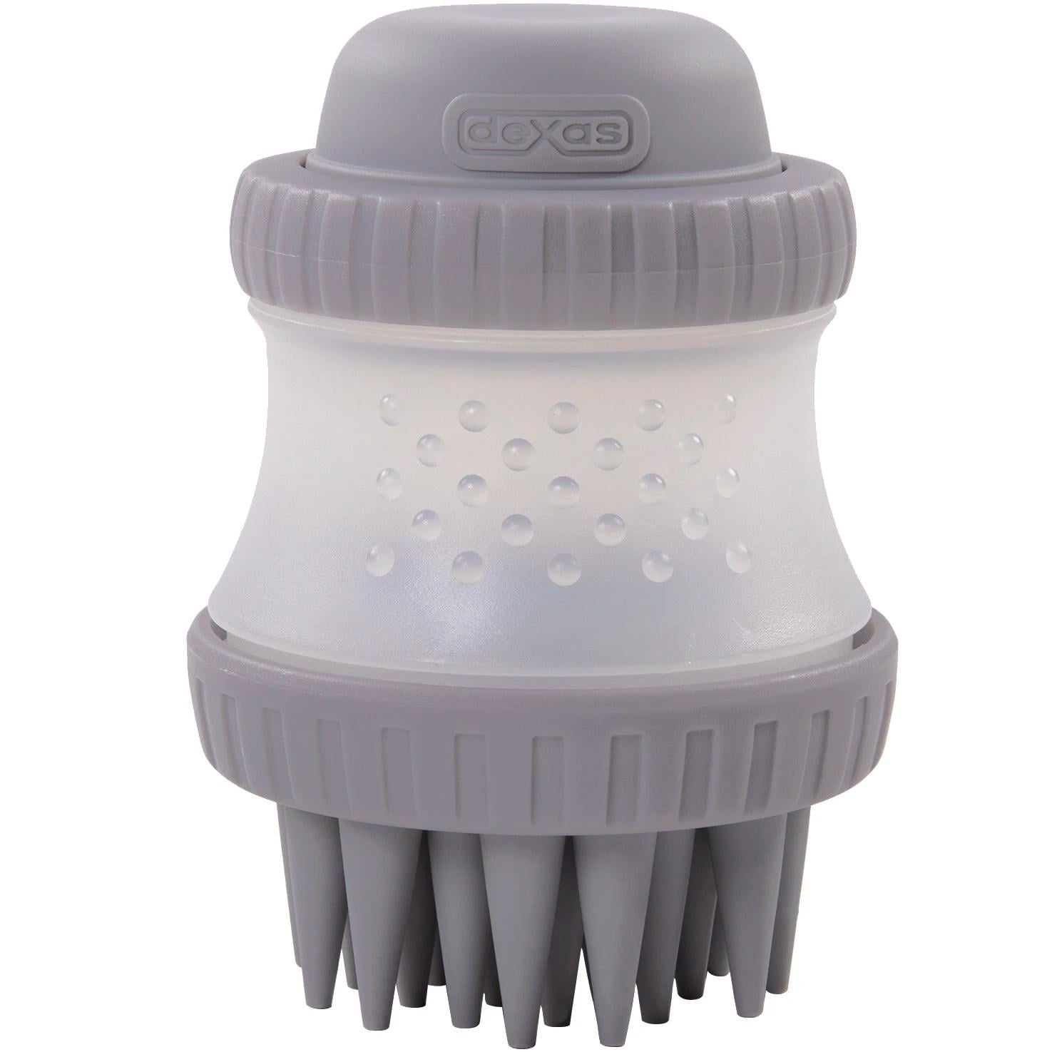 Щетка Dexas ScrubBuster с емкостью для шампуня для купания собак Cветло-ctрый (PW73022-429)