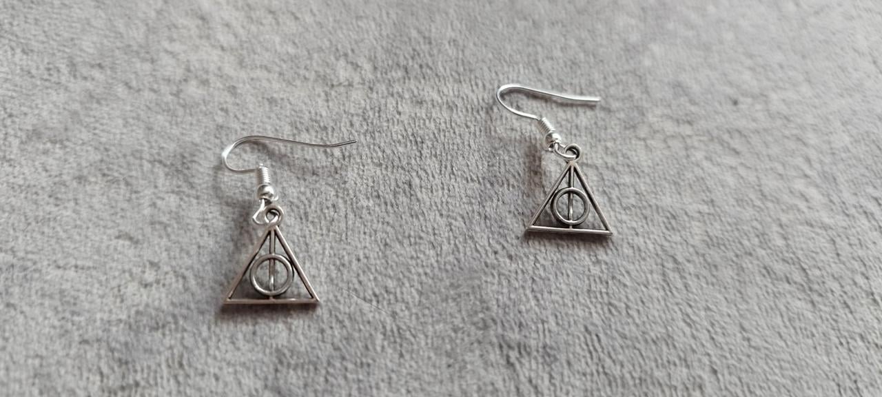 Сережки дари смерті трикутник з фільму Гаррі Поттер (1296951873)