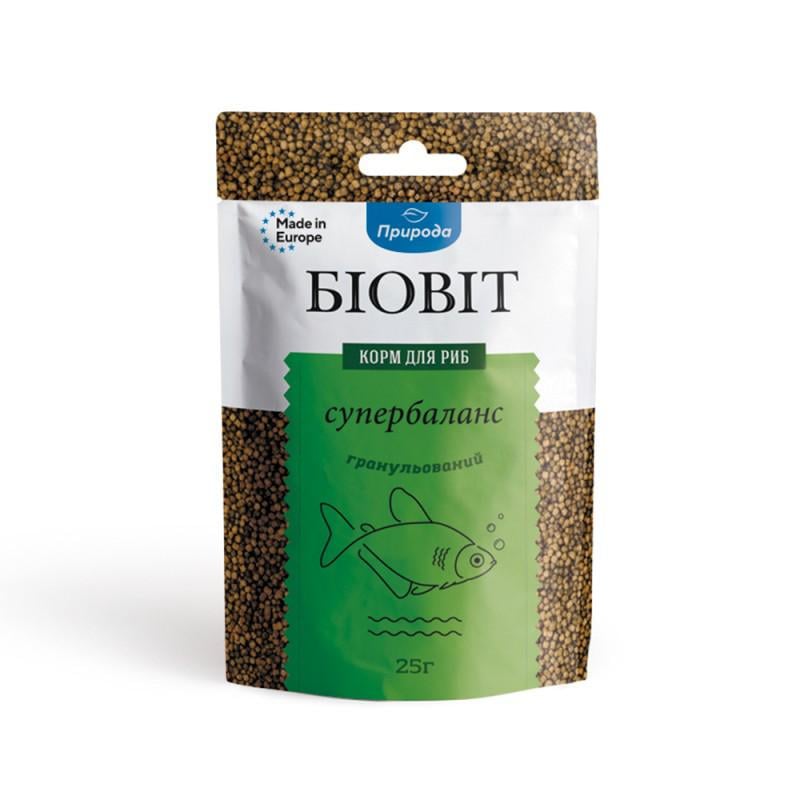 Корм для рыб Природа Биовит Супербаланс гранулированный 25 г