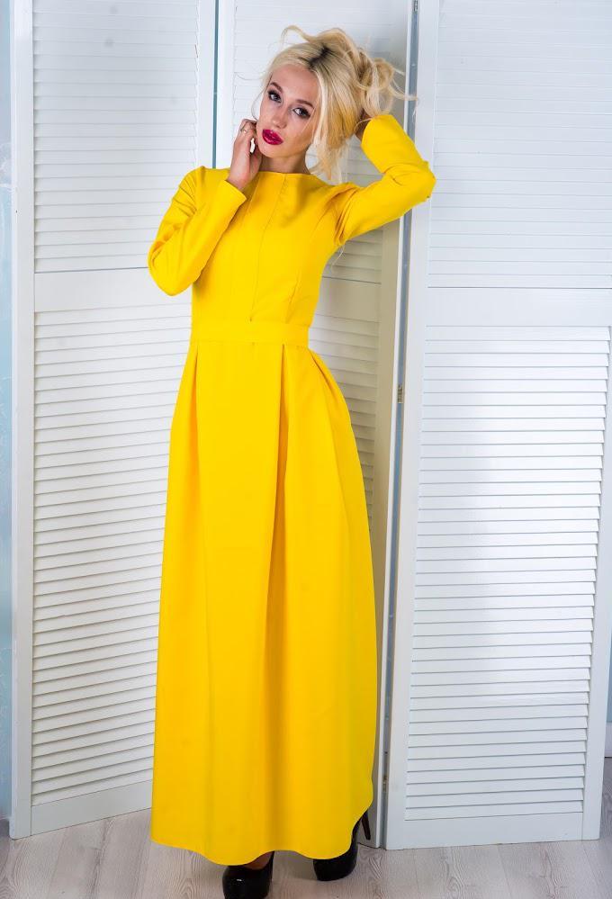 Платье Podium Sonia 21222-YELLOW M Желтый