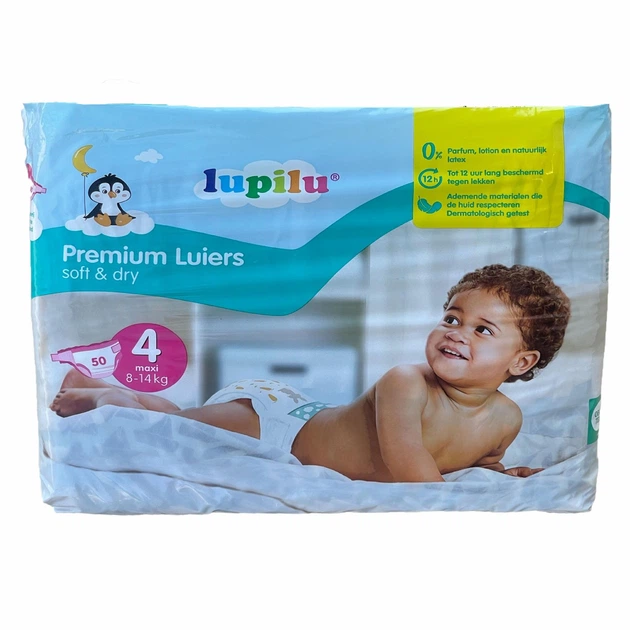 Підгузки дитячі Lupilu Soft & Dry 4 Maxi 8-14 кг 50 шт. (89473111)