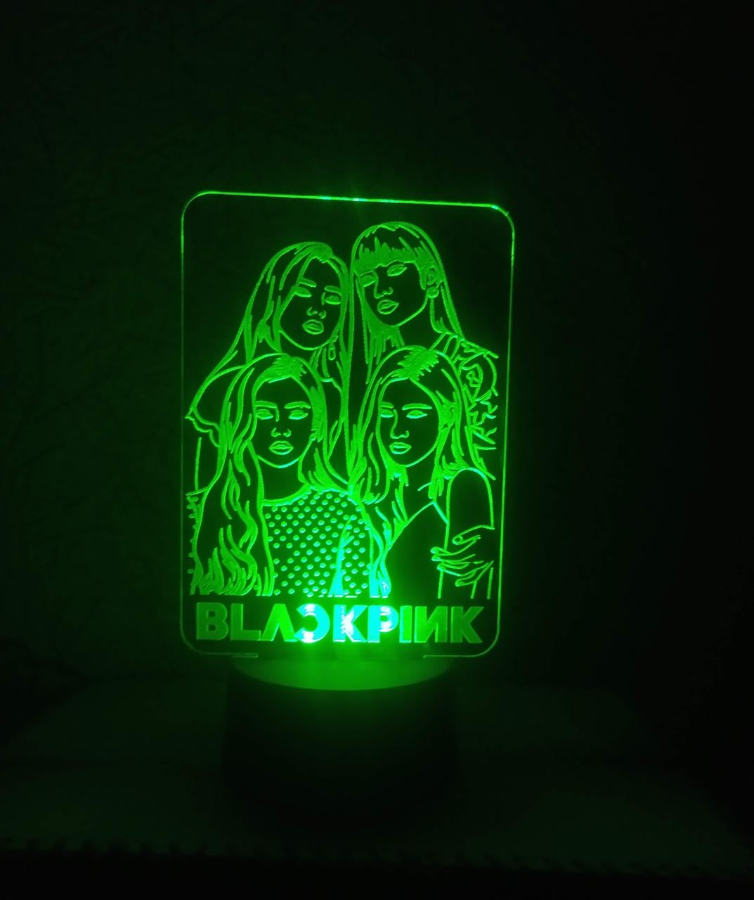 3d-ночник "BlackPink" логотип несколько подсветок/bluetooth (1897430061)