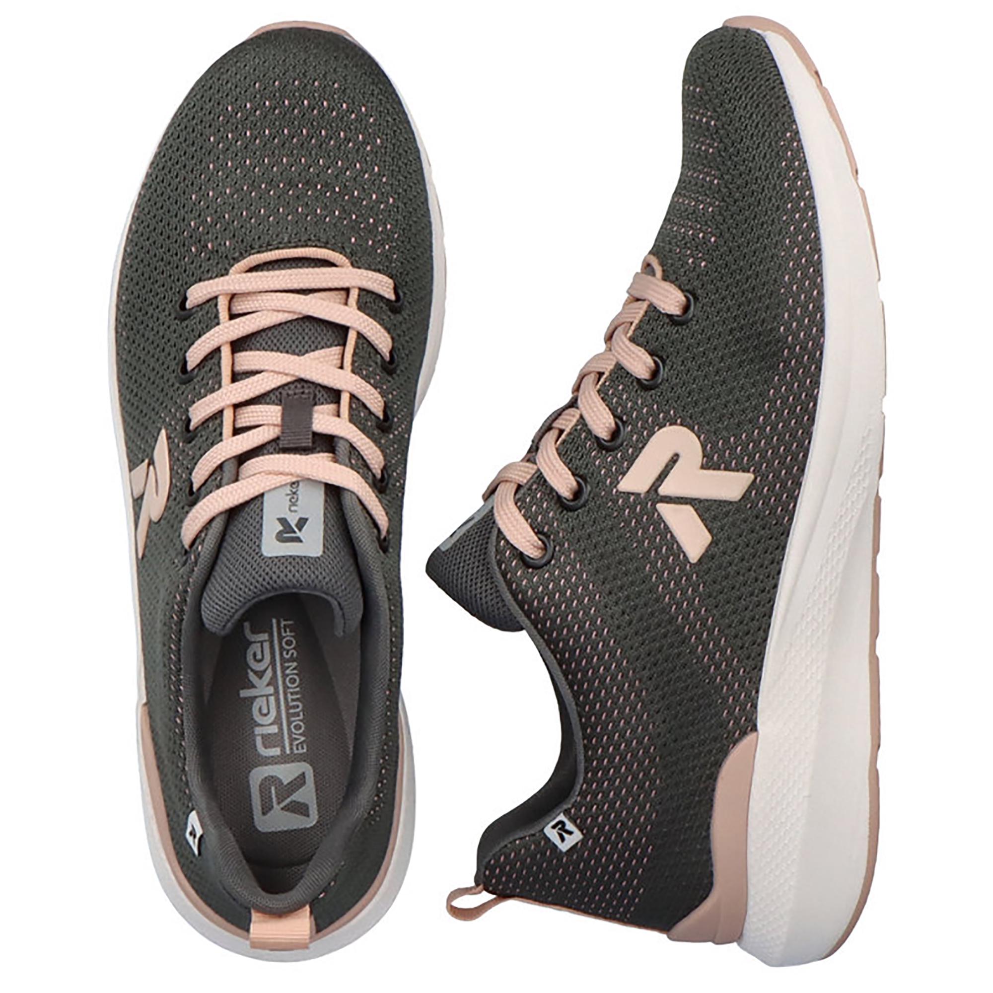 Кроссовки женские весенние Rieker р. 39 Серый/Розовый (089315-39) - фото 2 Кроссовки женские весенние Rieker р. 39 Серый/Розовый (089315-39) - фото 2